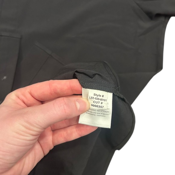 MIZZEN+MAIN Leeward Dress‎ Shirt Performance Trim Fit Black Long Sleeve Medium - Picture 7 of 7